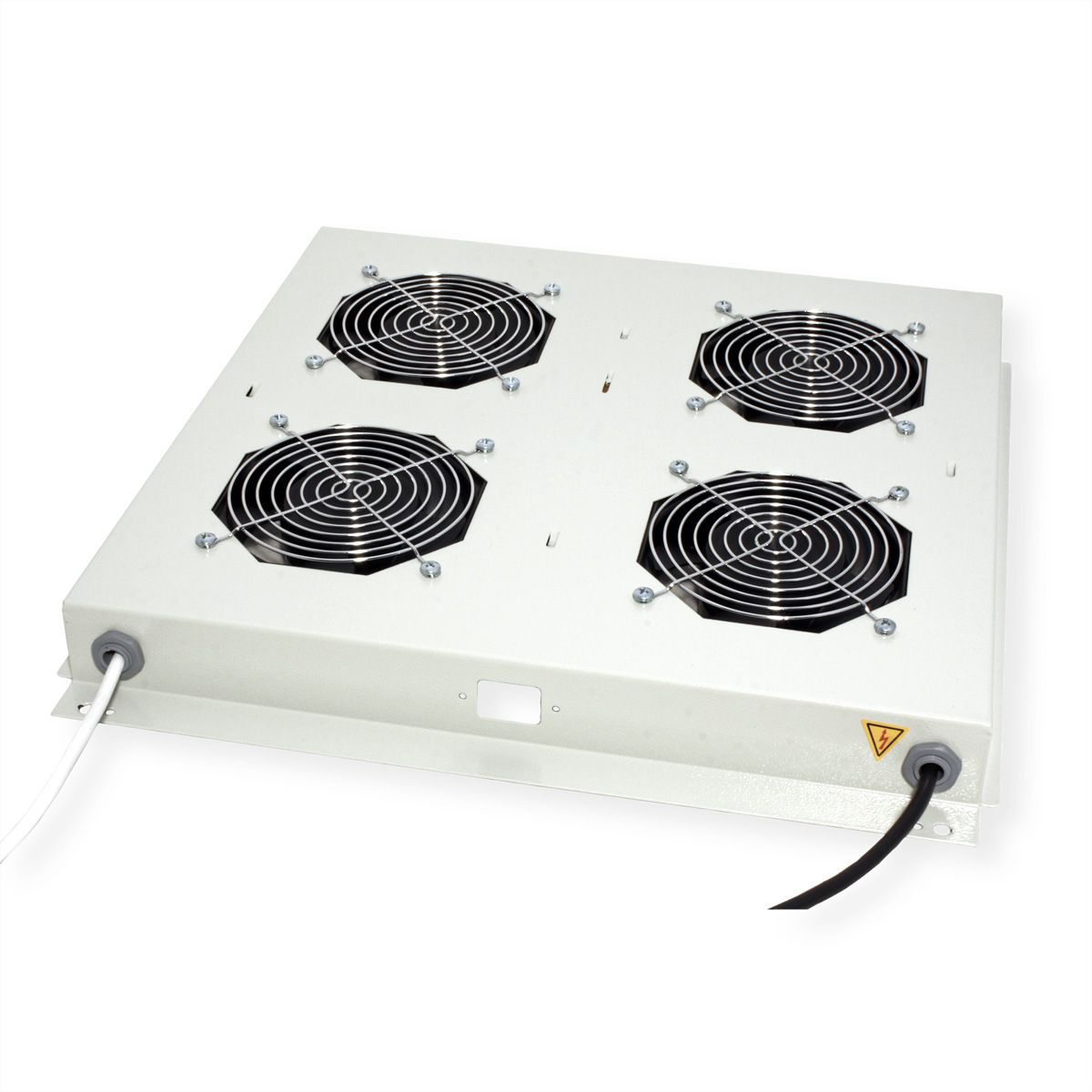 ROLINE 19-inch roof fan unit 4 fans, thermostat, grey
