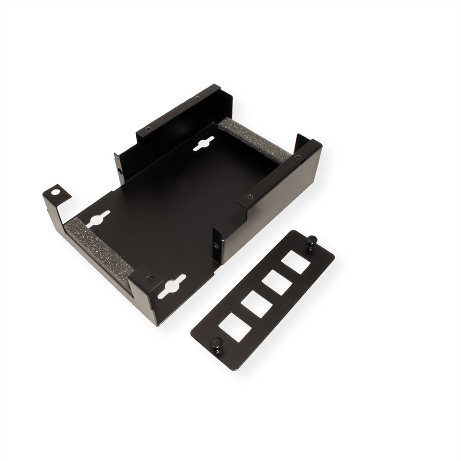 VALUE Wandbehuizing voor 4x Keystones, zwart