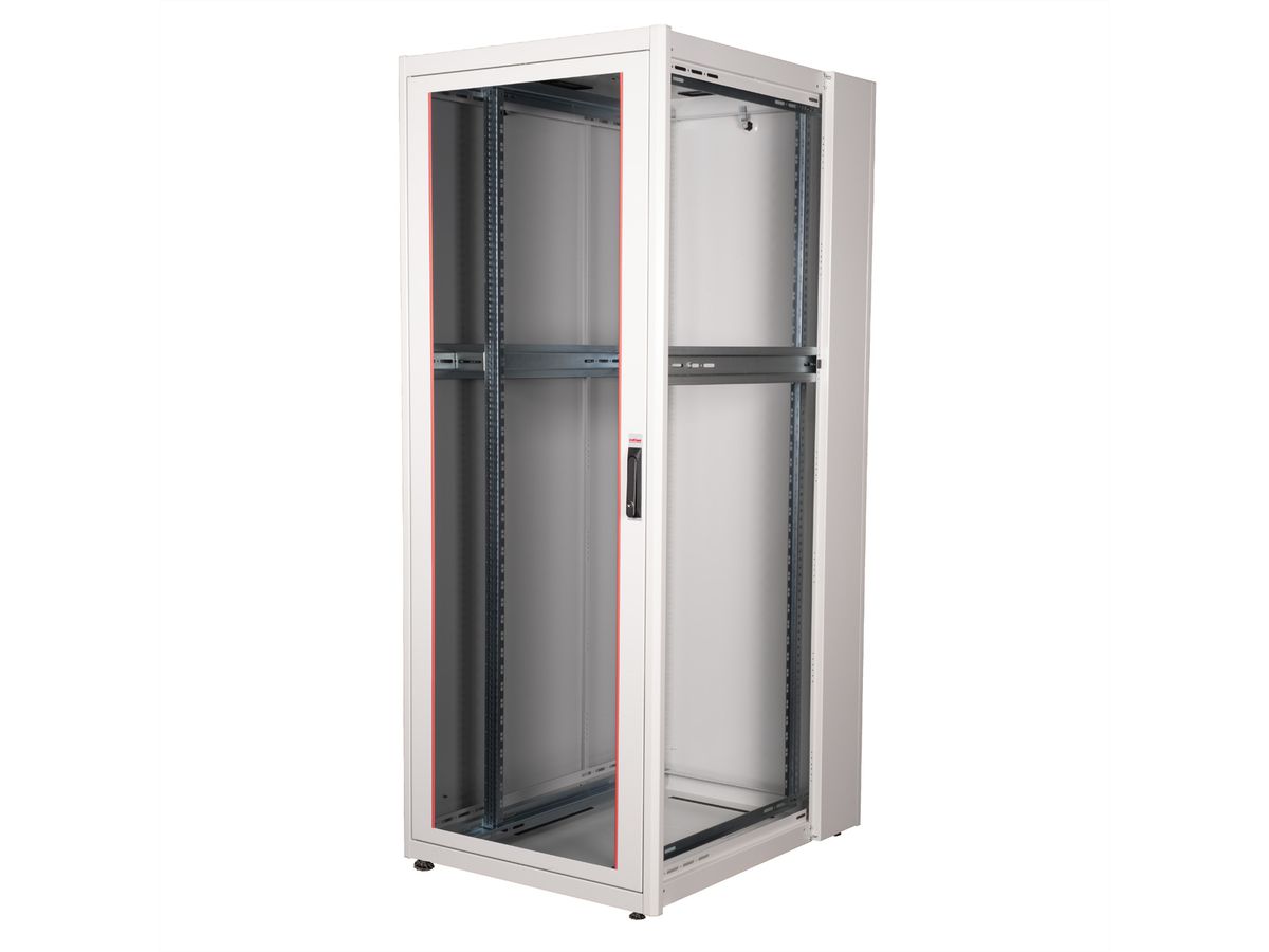 ROLINE 19-inch netwerkkast Basic 42 U, 800x1000 BxD Glazen deur grijs