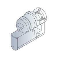 SCHROFF Novastar Cilinder, slot CNOMO 6,5 mm driehoek