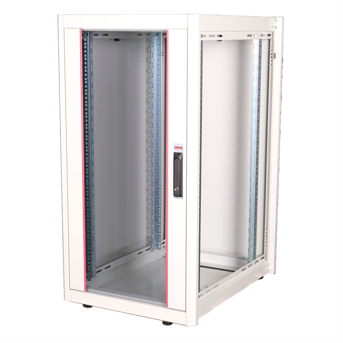 ROLINE 19-inch netwerkkast Basic 22 U, 600x800 BxD Glazen deur grijs