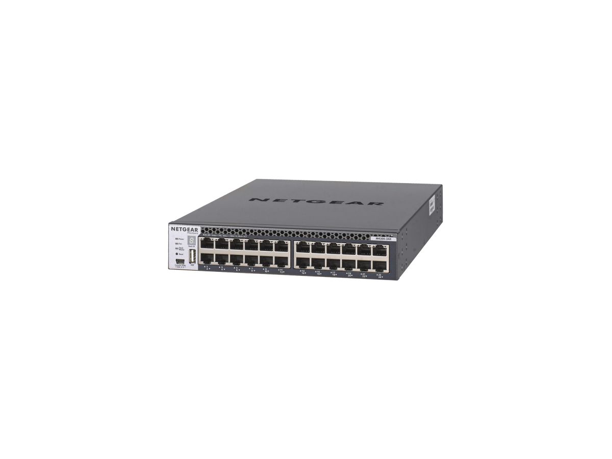 Netgear M4300-24X Managed L3 10G Ethernet (100/1000/10000) Black 1U