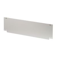 SCHROFF Inpac voorpaneel met scharnierende bodem, 3 HE, 2,5 mm, Al, geanodiseerd, onbehandelde randen