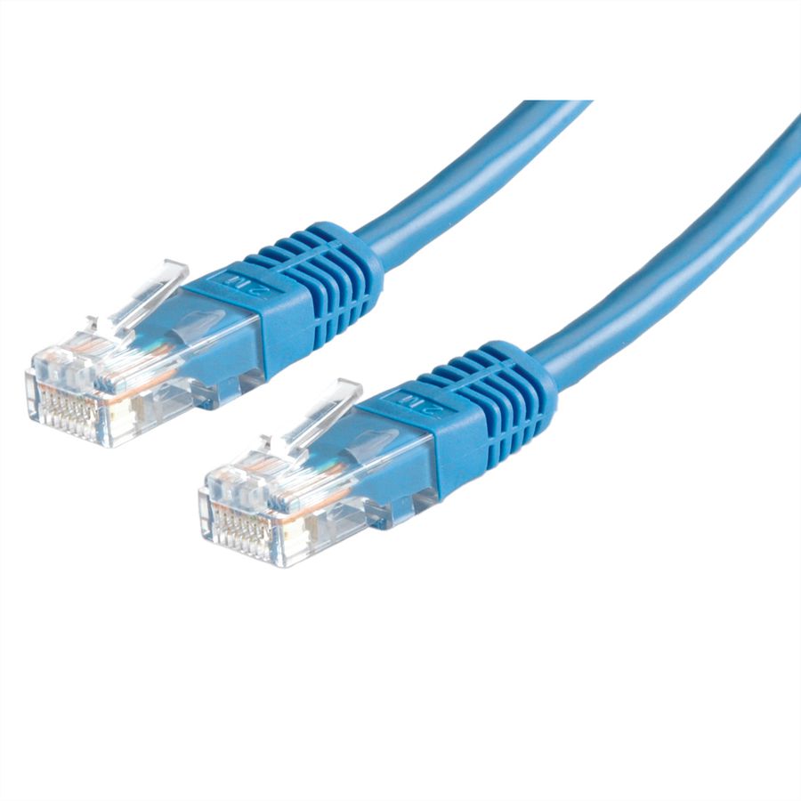 ROLINE patchkabel Cat.5e (Klasse D) UTP, PoE, blauw, 2 m