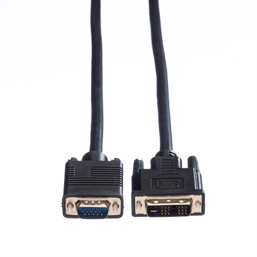 VALUE Monitorkabel DVI(12+5) / VGA M/M, 5 m