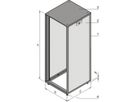SCHROFF Novastar kast zonder deur en achterwand, Heavy-Duty, RAL 7021/7035, 2145H 553W 600D