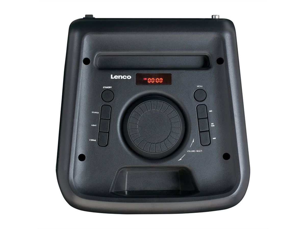 Lenco luidspreker PA-200BK zwart , Lamp en batterij