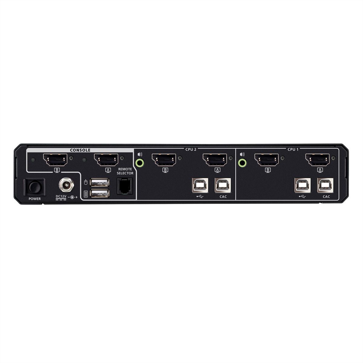 ATEN CS1142DPH4C 2-poorts USB 5K DP/HDMI , Universele Secure KVM-switch met twee schermen en kaartlezer