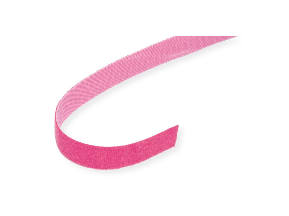 VELCRO® One Wrap® Tape 20 mm breed, roze, 25 m