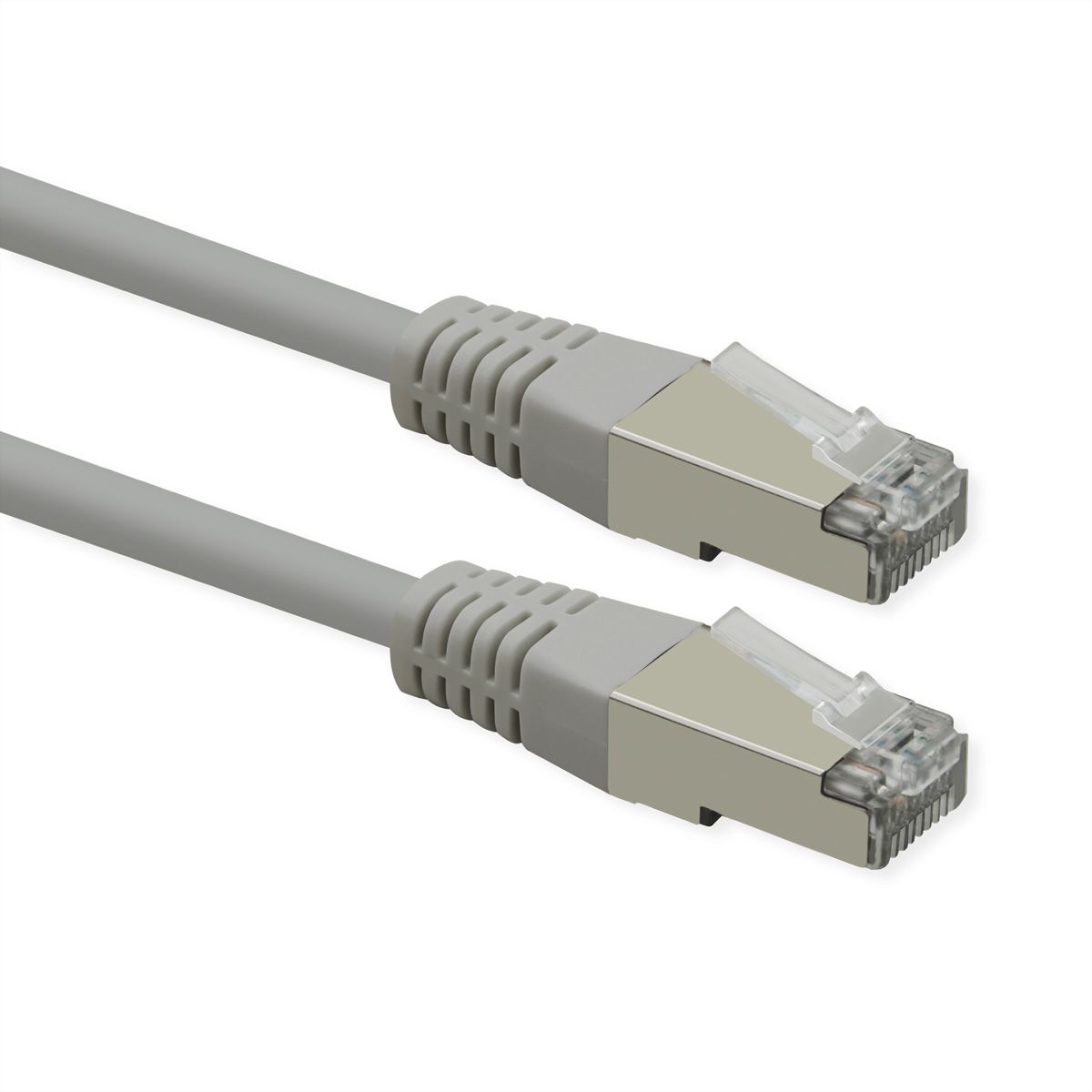 ROLINE patchkabel Cat.6 (klasse E), PoE, S/FTP (PiMF), grijs, 15 m
