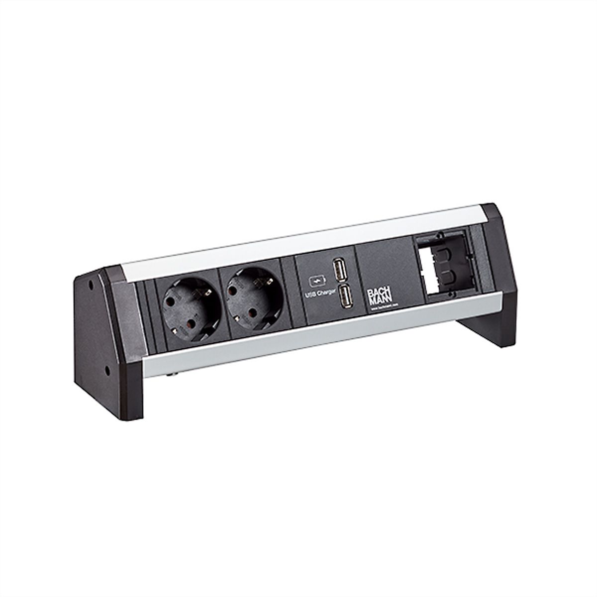 BACHMANN DESK 2xCEE7/3 1xUSB Charger, 1 m