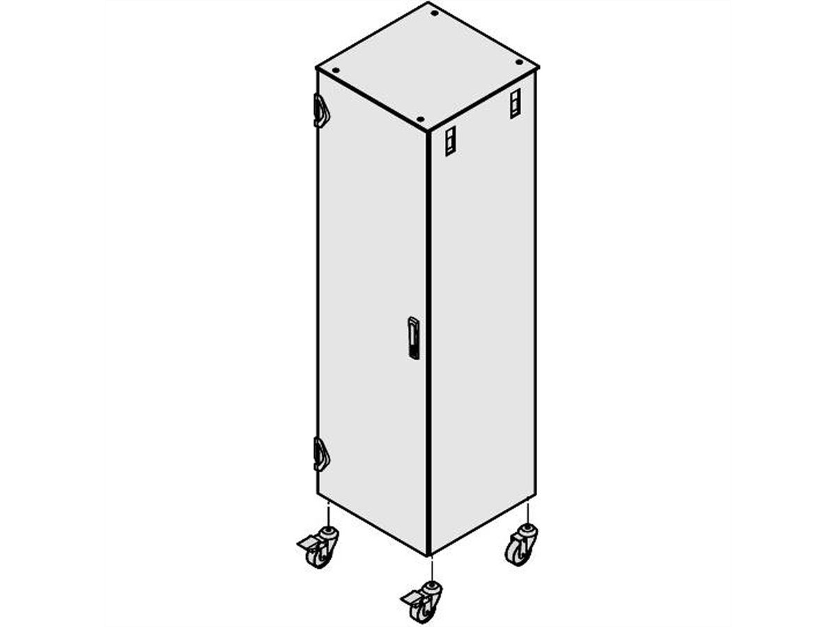 SCHROFF Varistar Castors With 2 Lockers, 400 kg