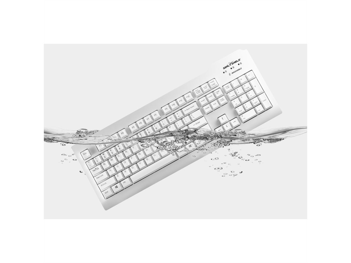 SEAL SHIELD Silver Seal Tastatur USB white SSWKSV208DE