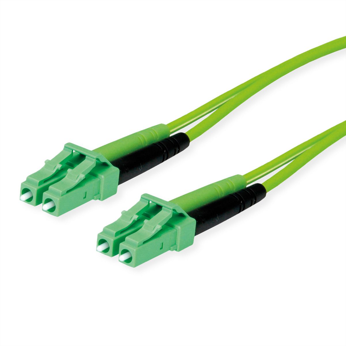 Glasvezel patchkabel TELEGÄRTNER 2x G50/125 OM5, 1x LC Duplex - 1x LC Duplex, groen, 2 m