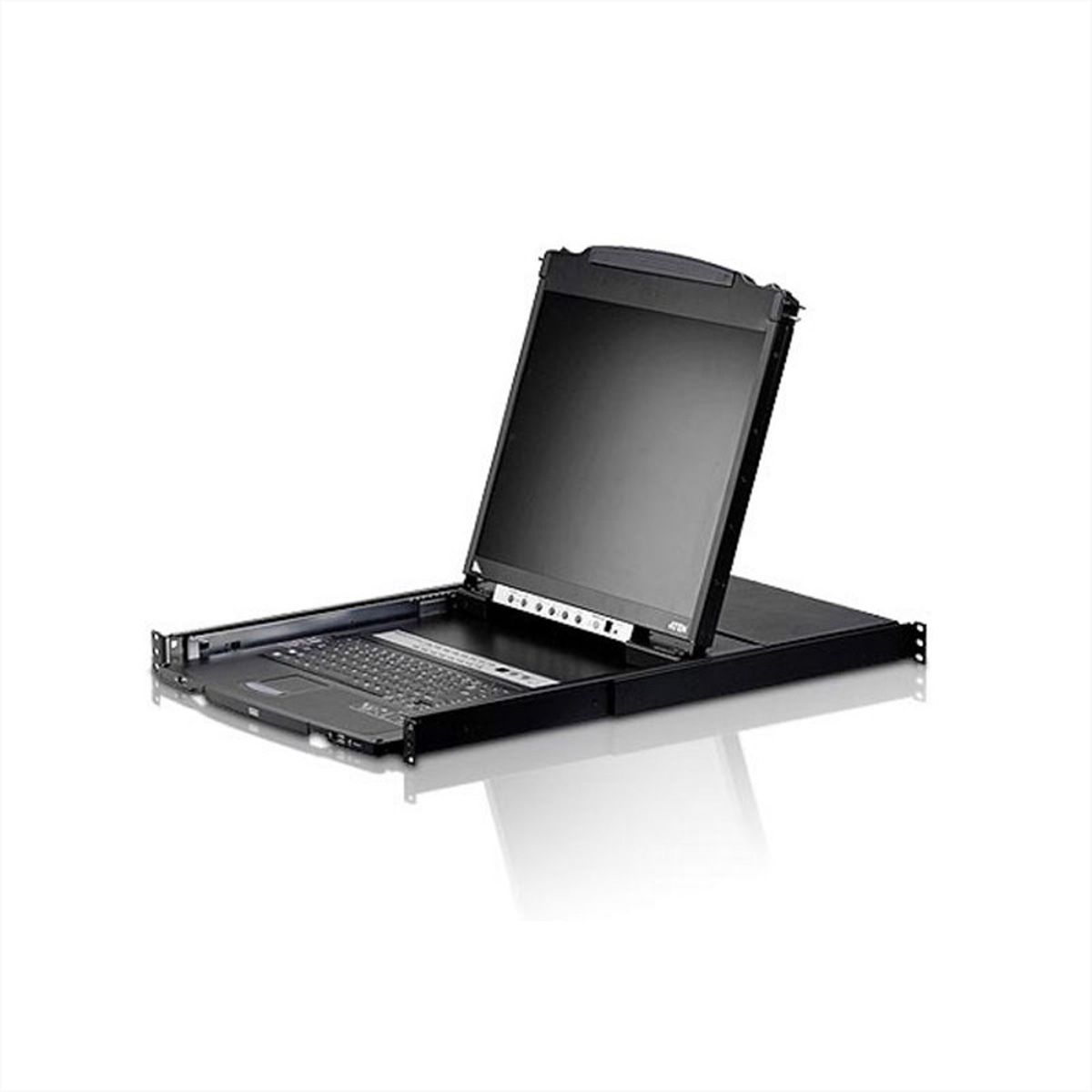 ATEN CL5808N LCD KVM Switch,USB-PS/2, VGA, 8 Port, DE-Layout