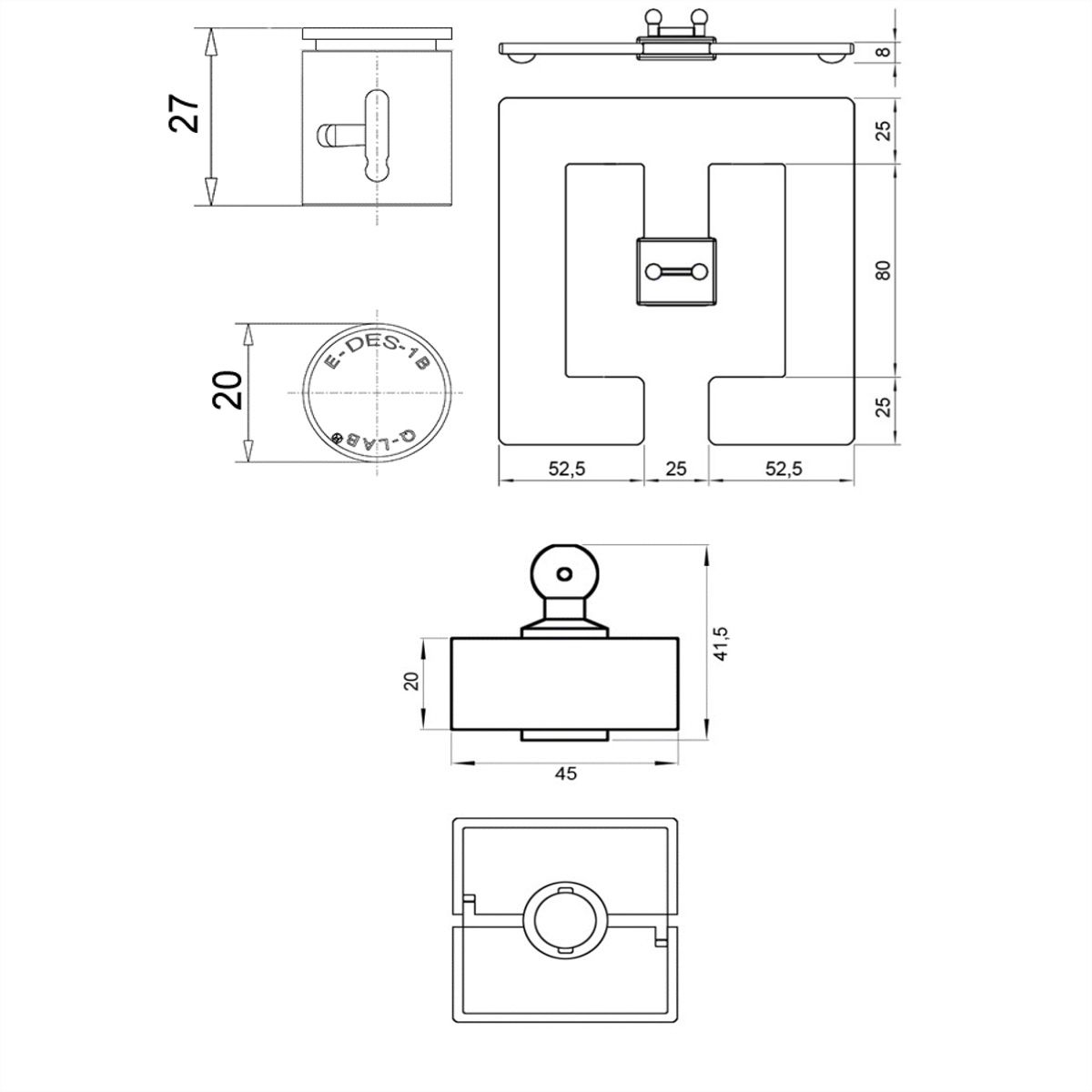 BACHMANN Kabelslang Quadro Set