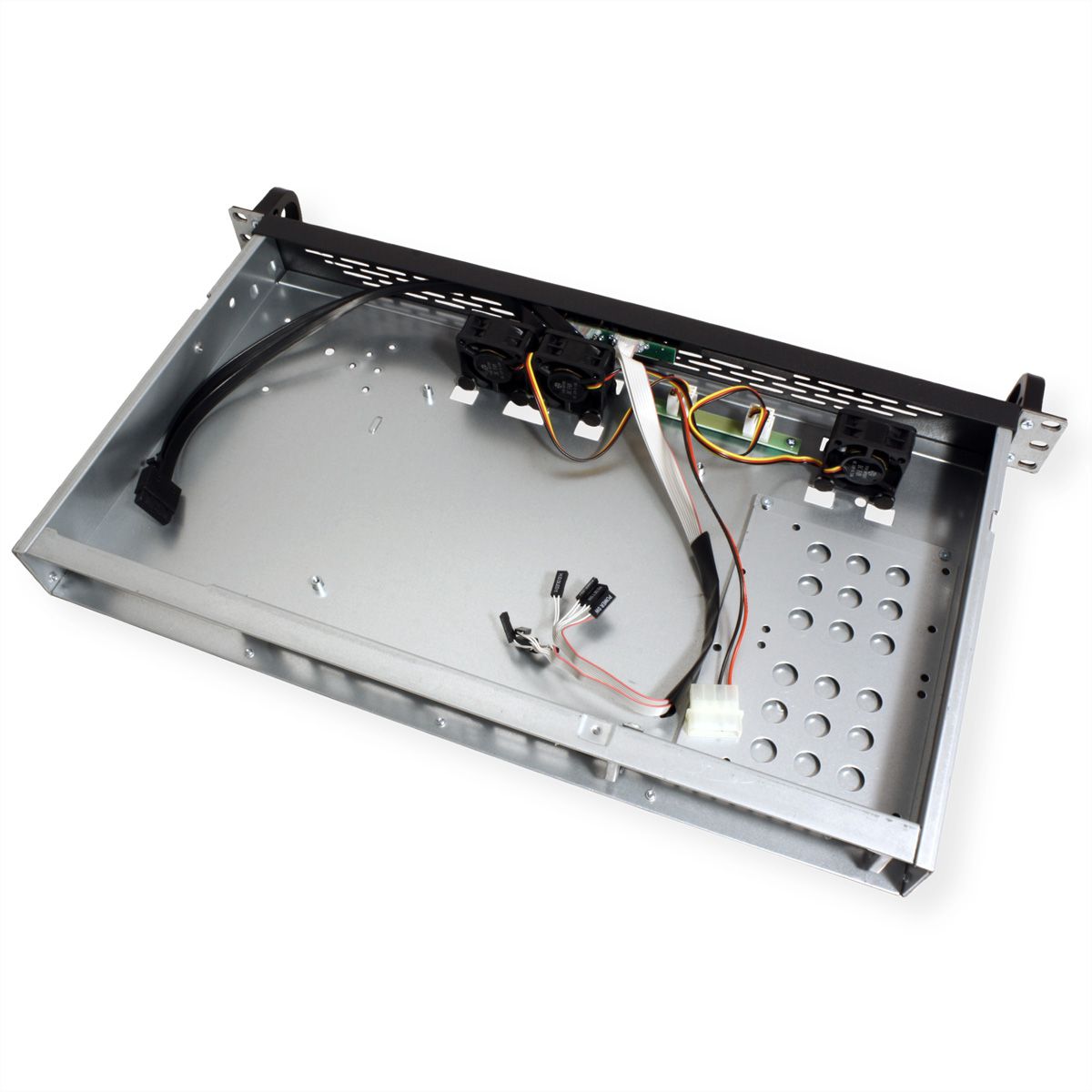 19" Server behuizing, 1UH, 1U-K-125L, zwart