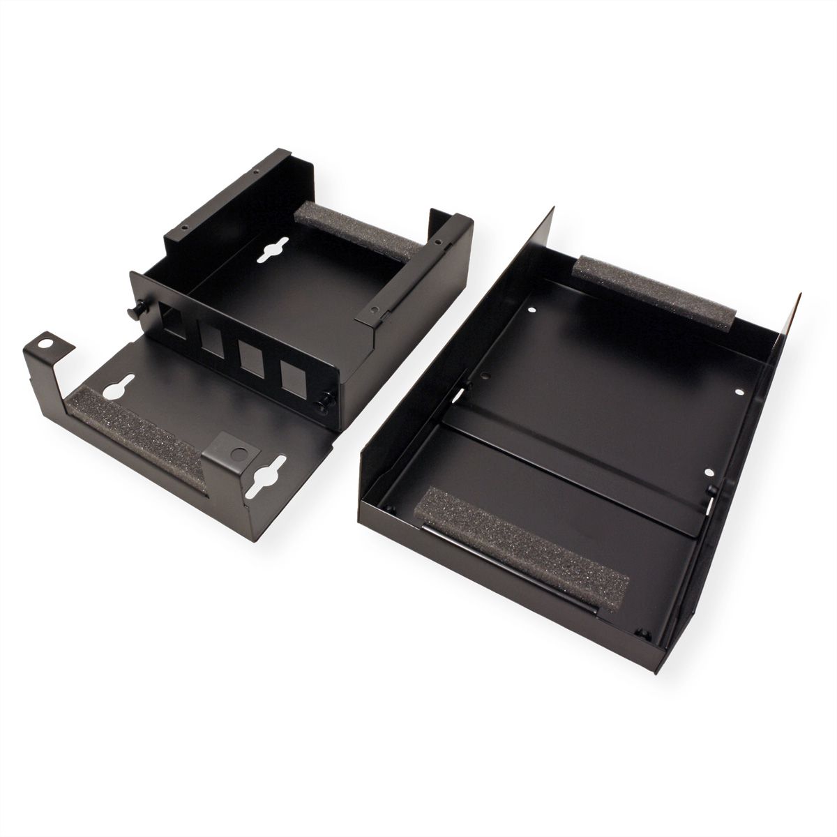 VALUE Wandbehuizing voor 4x Keystones, zwart