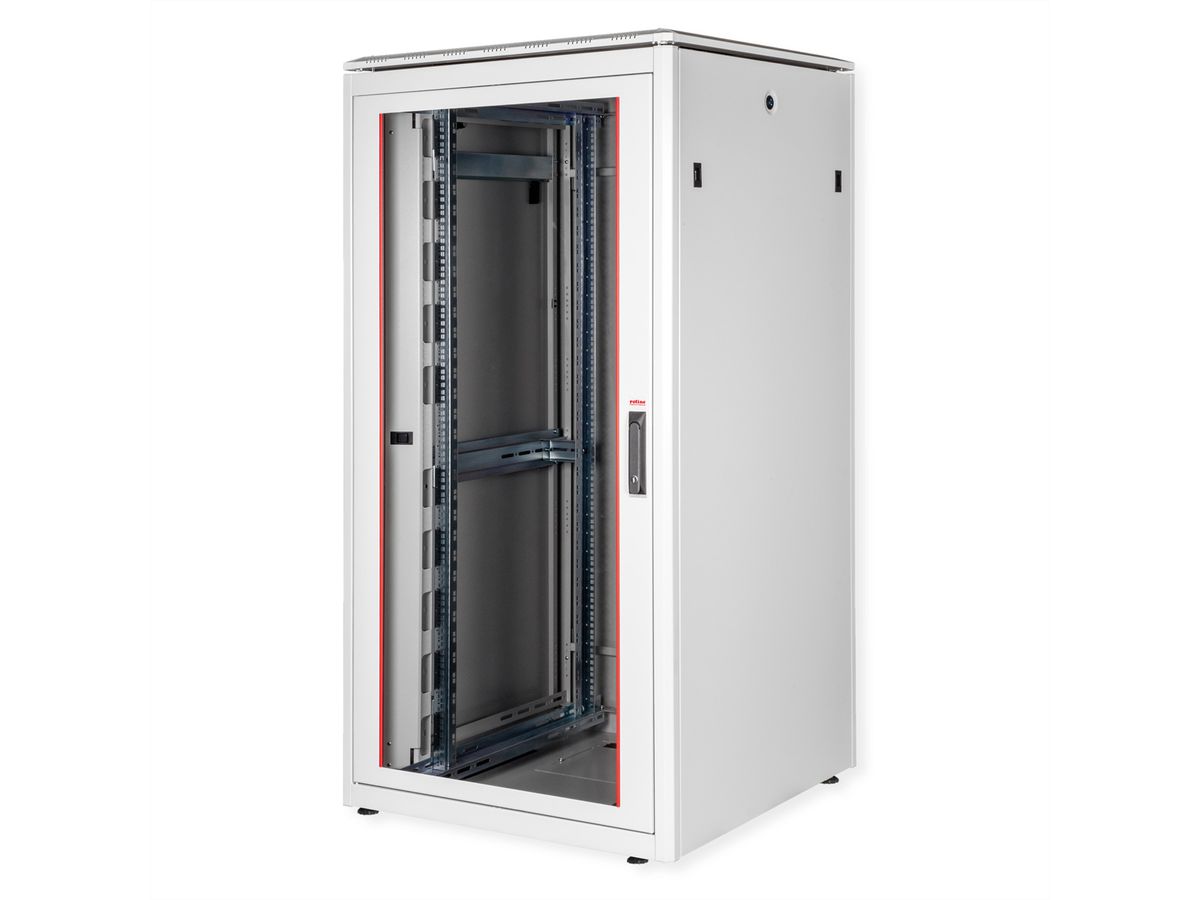 ROLINE 19-inch netwerkkast Pro 32 U, 800x800 BxD Glazen deur grijs