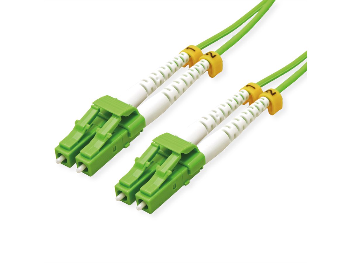 ROLINE Fibre Optic Jumper Cable, 50/125 µm, LC/LC, OM5, green, 1 m