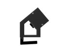 BACHMANN DESK2 ALU ZWART 2x Geaard stopcontact, USB, USB oplader 22W A&C 0,2m GST18