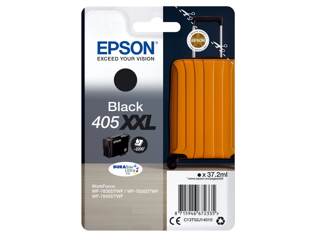 Epson Singlepack Black 405XXL DURABrite Ultra Ink