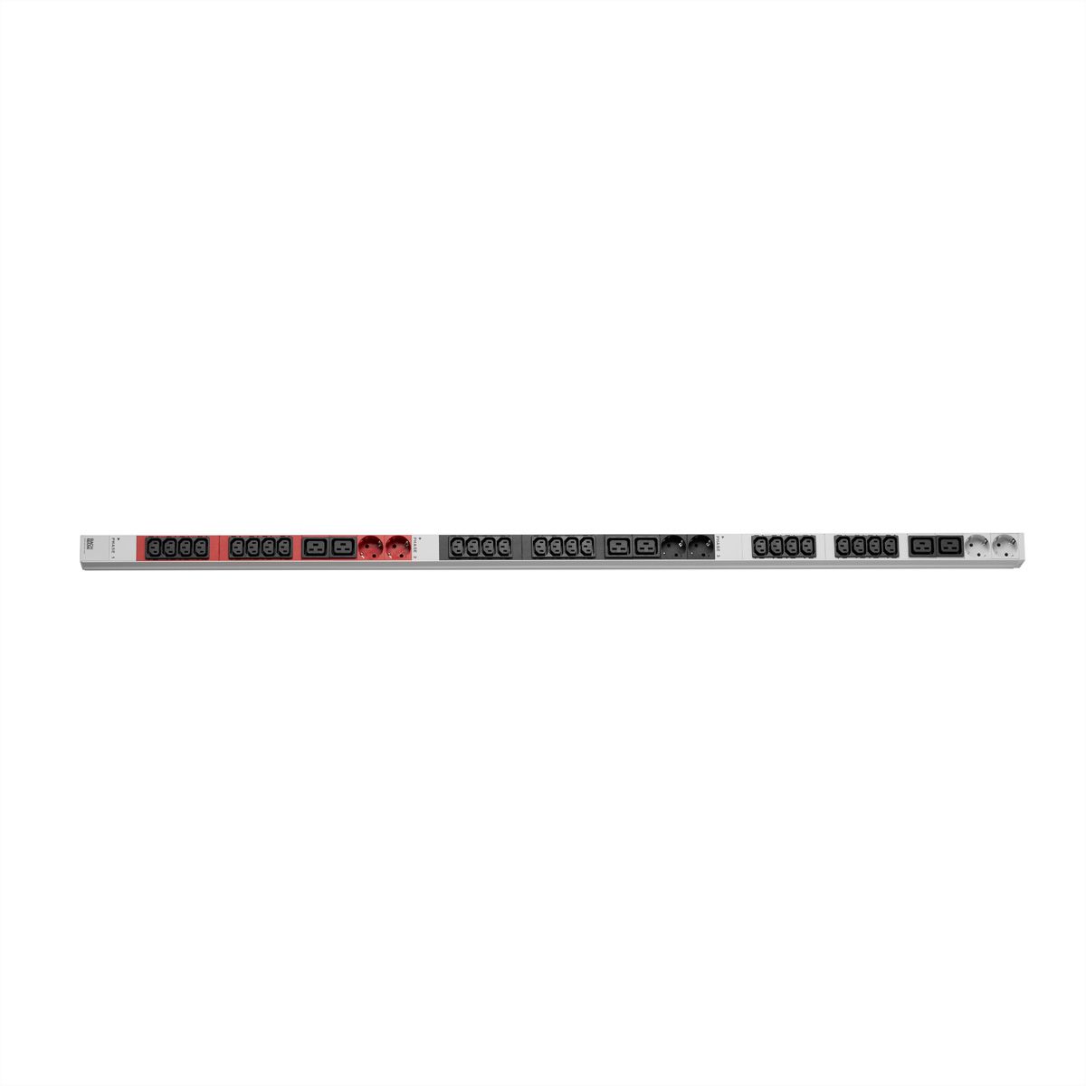BACHMANN IT PDU ALU 1U 24x C13 6x C19 2LS CEE 3x16A red