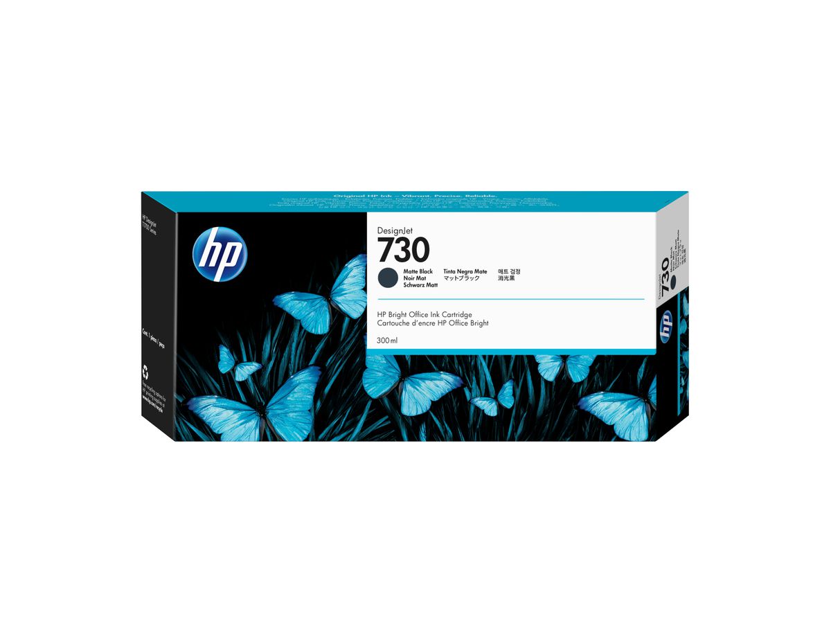 HP 730 300-ml Matte Black DesignJet Ink Cartridge