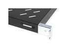 VALUE 19"-plank 1HE in diepte verstelbaar, 440 x 568 mm, 50 kg draagvermogen