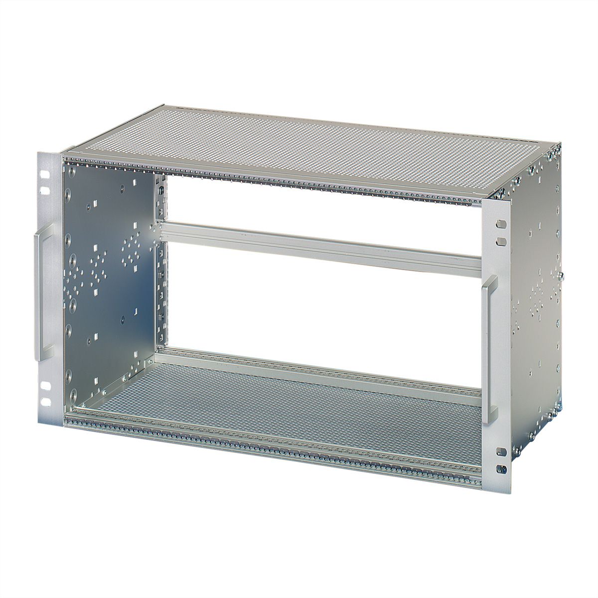 SCHROFF EuropacPRO 19" moduledrager voor rail, afgeschermd, EN 50155, CompactPCI, 6 HE, 84 PK, 235 mm