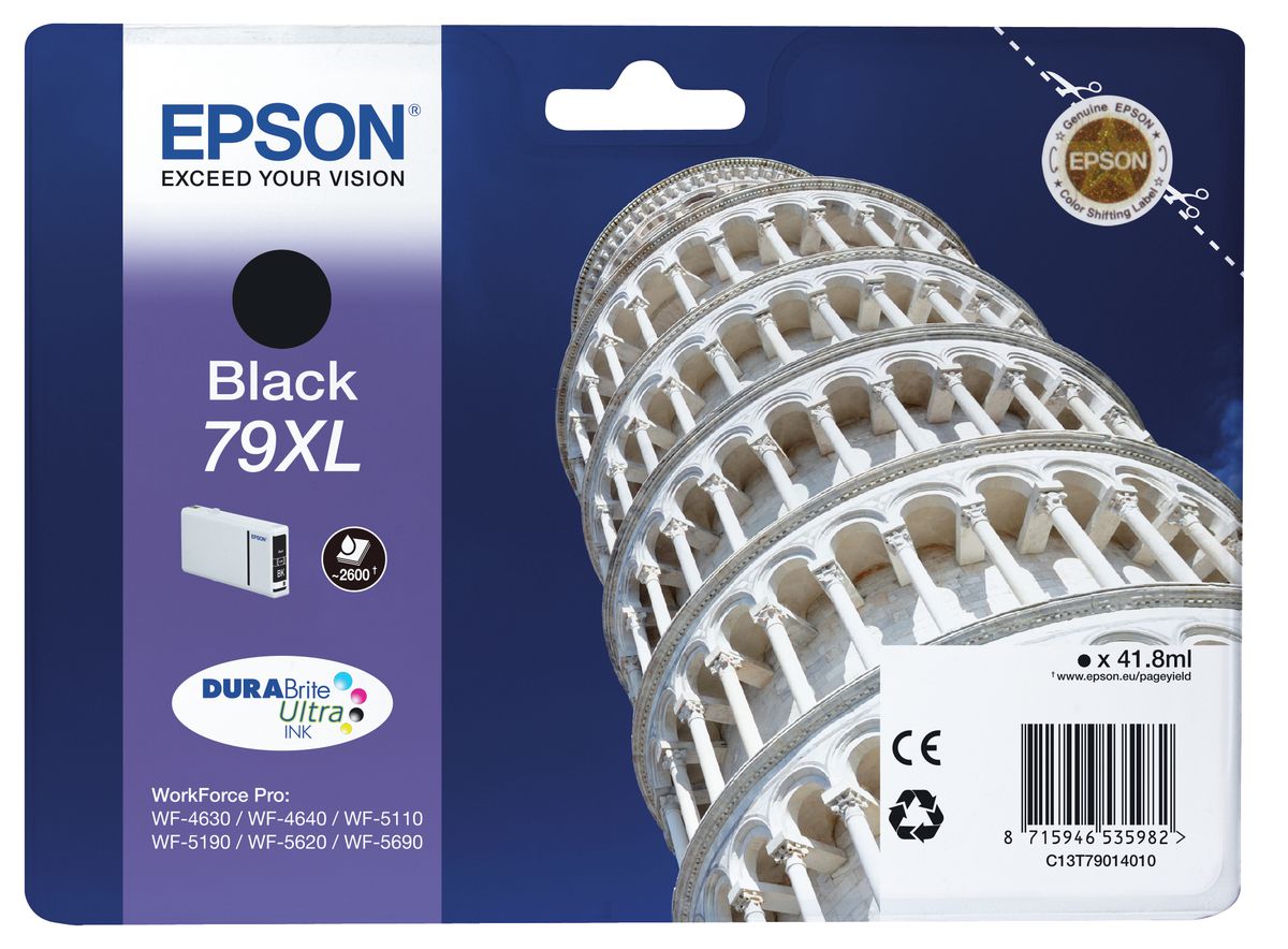 Epson Singlepack Black 79XL DURABrite Ultra Ink