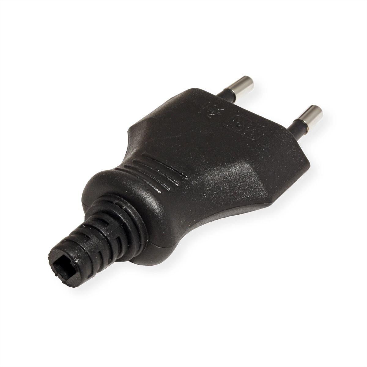 BACHMANN Euro flat plug 2.5A/250VAC, Mounting, black