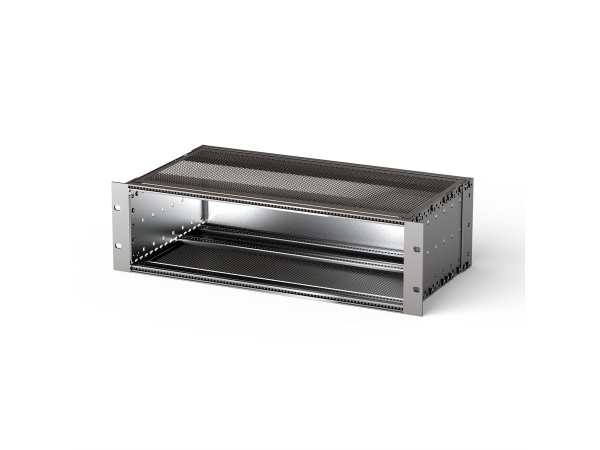 SCHROFF EuropacPRO 19" moduledrager voor moduledrager, zwaar, afgeschermd, 3 HE, 295 mm