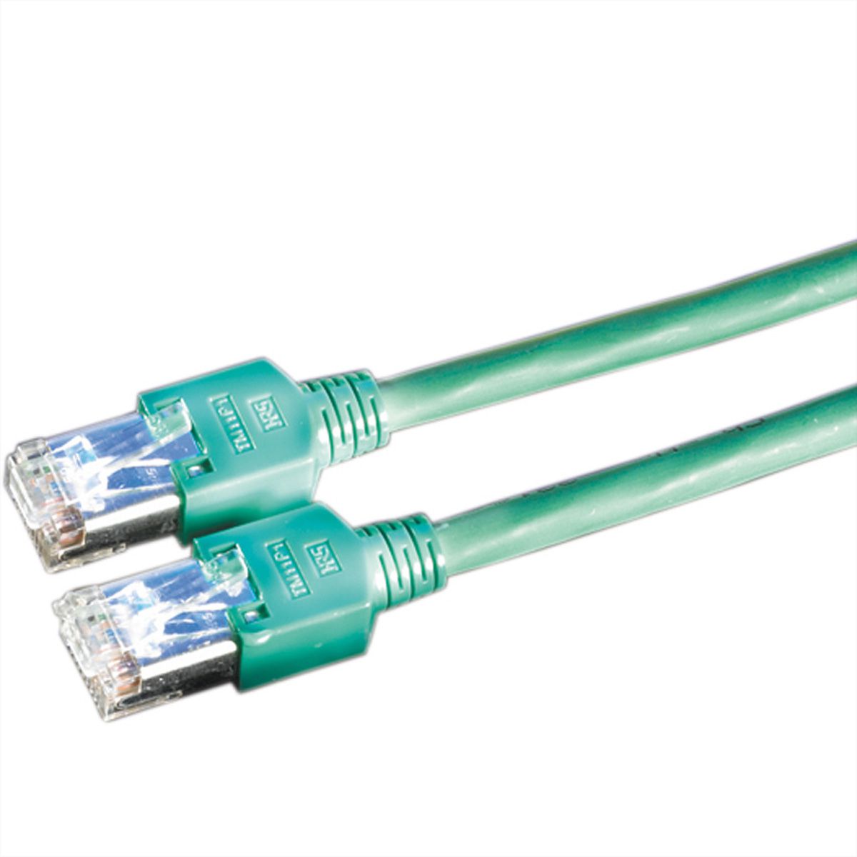 DÄTWYLER patchkabel Cat.5e (Klasse D) S/UTP, CU 5502 flex LSOH, Hirose TM11, groen, 0,5 m