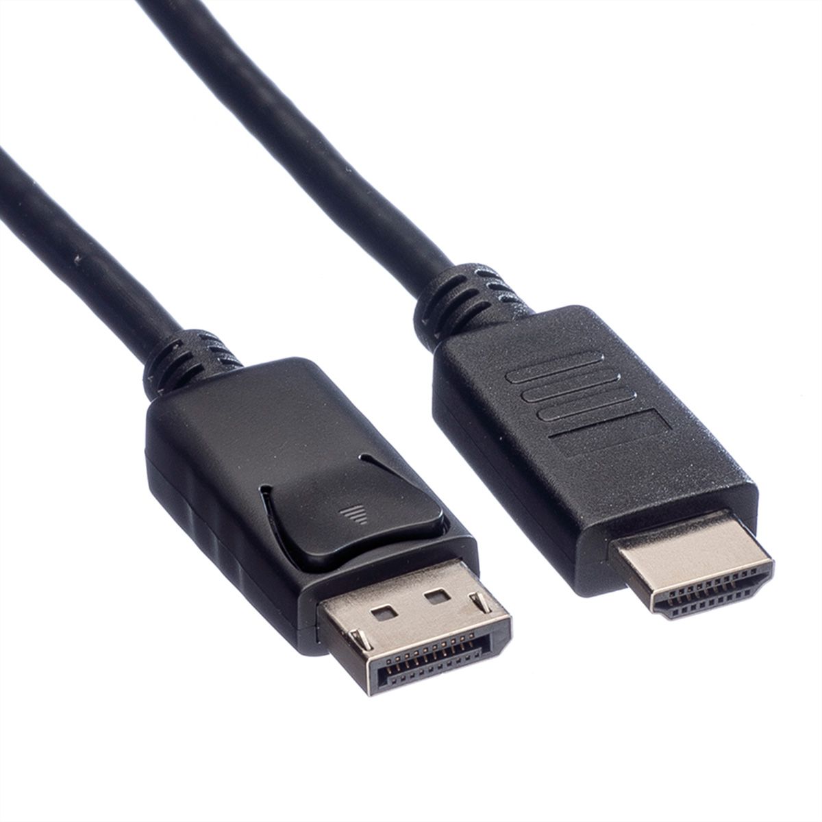 ROLINE DisplayPort Cable, DP - HDTV, M/M, black, 1 m