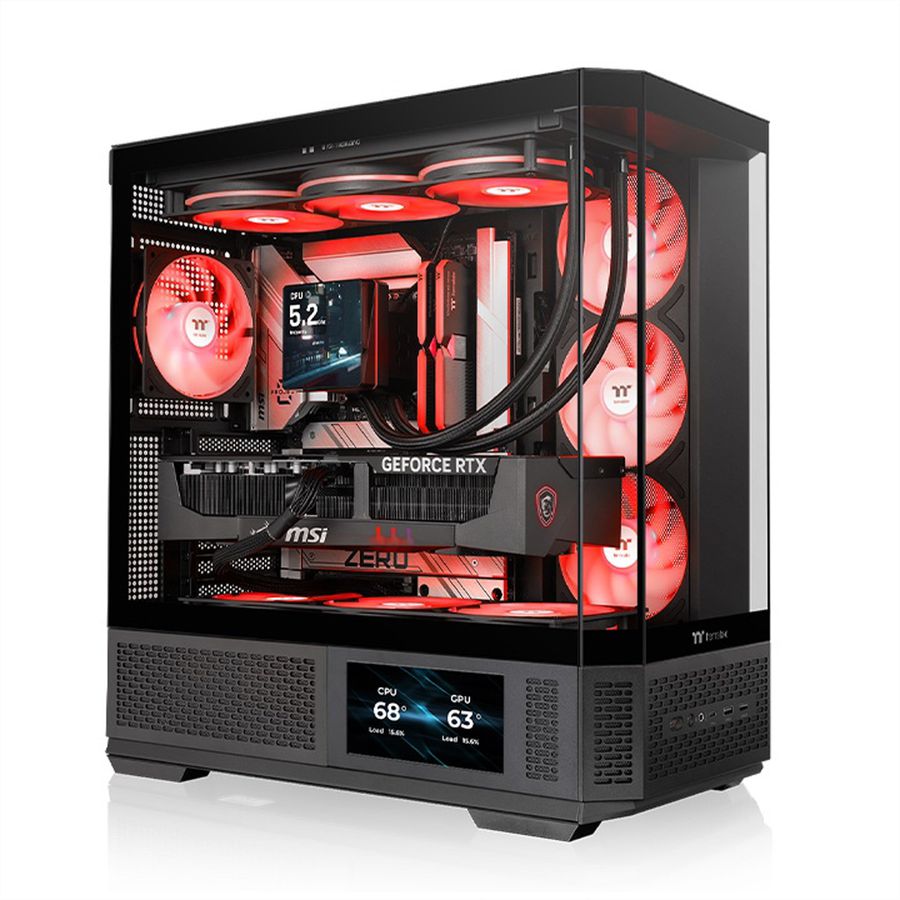 Thermaltake TR300 TG ARGB Mid Tower Case, Black