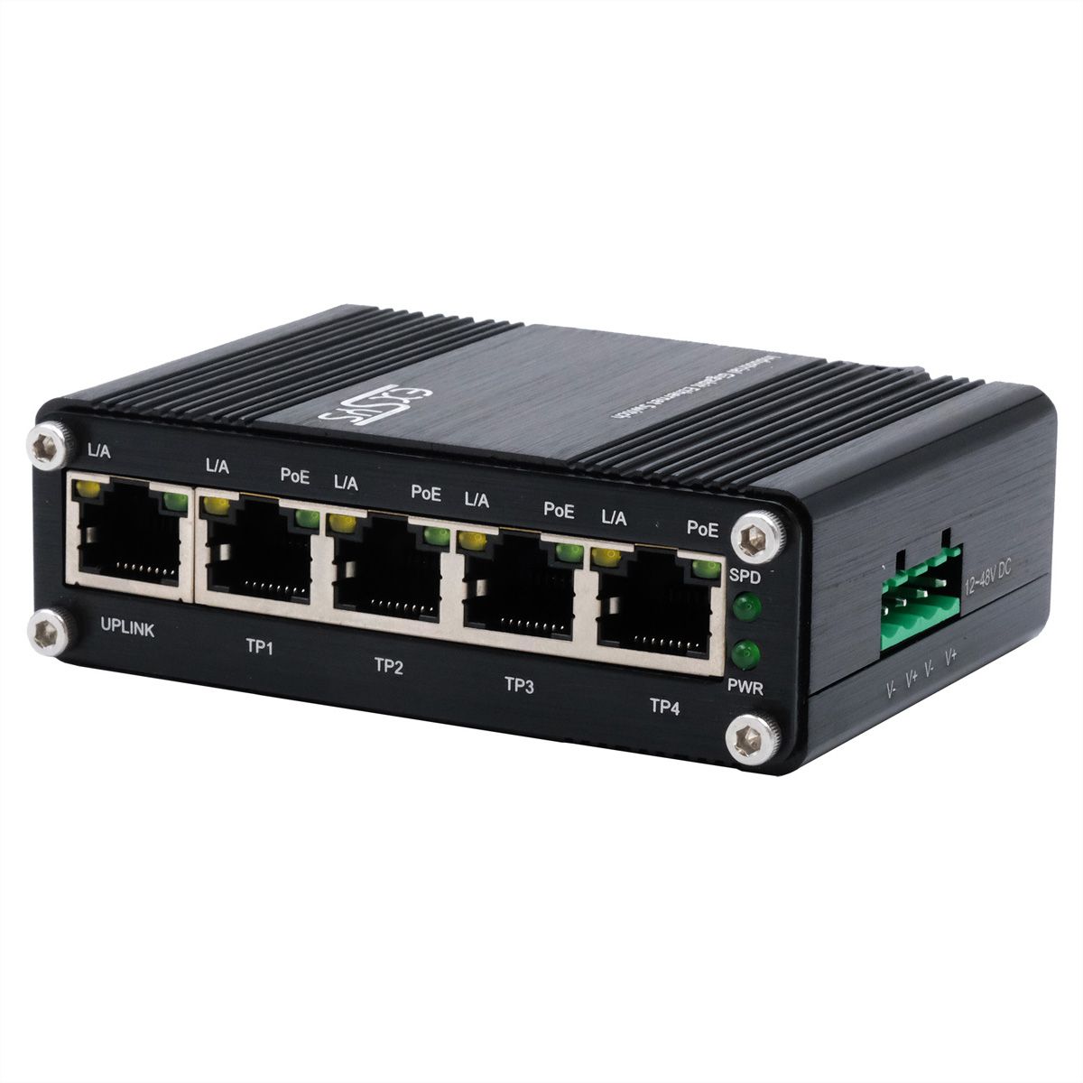 EXSYS EX-62020PoE 5-poorts industriële Ethernet Switch PoE