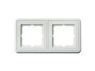 TELEGÄRTNER Abdeckrahmen 151 x 80 mm, 2-fach, alpinweiss