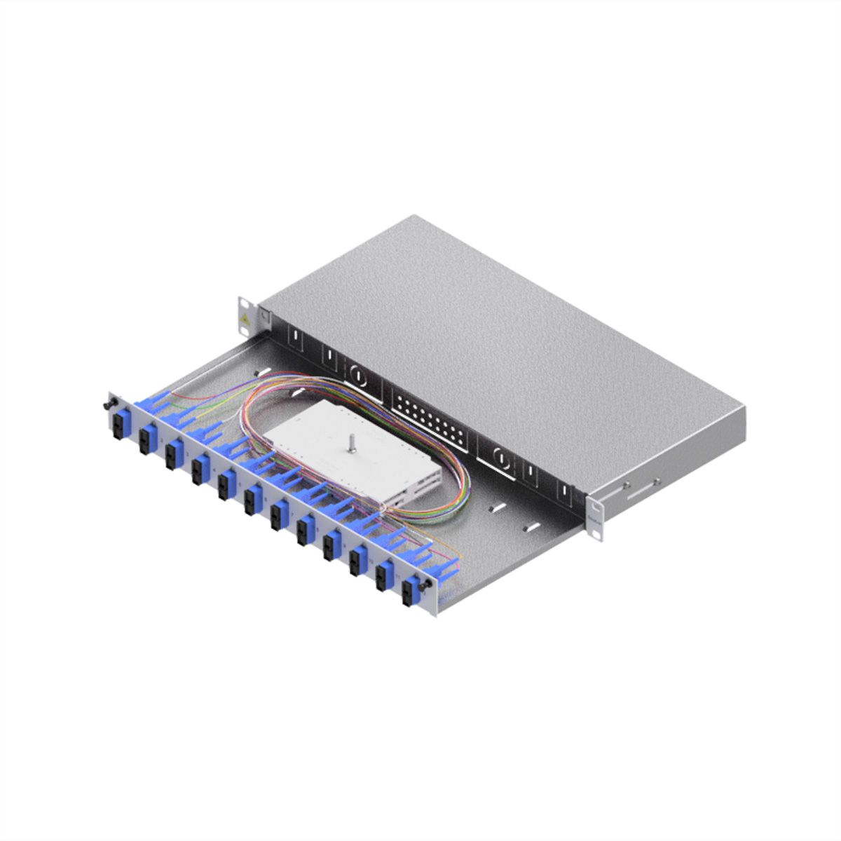 FO Splice Housing, Grade C 19" 1U, 12 Ports, 12x SC-Duplex, OS2