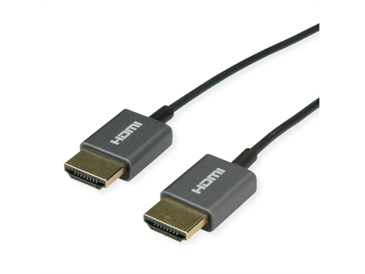 ROLINE HDMI Ultra HD Kabel met Ethernet, M/M, zwart, 2 m