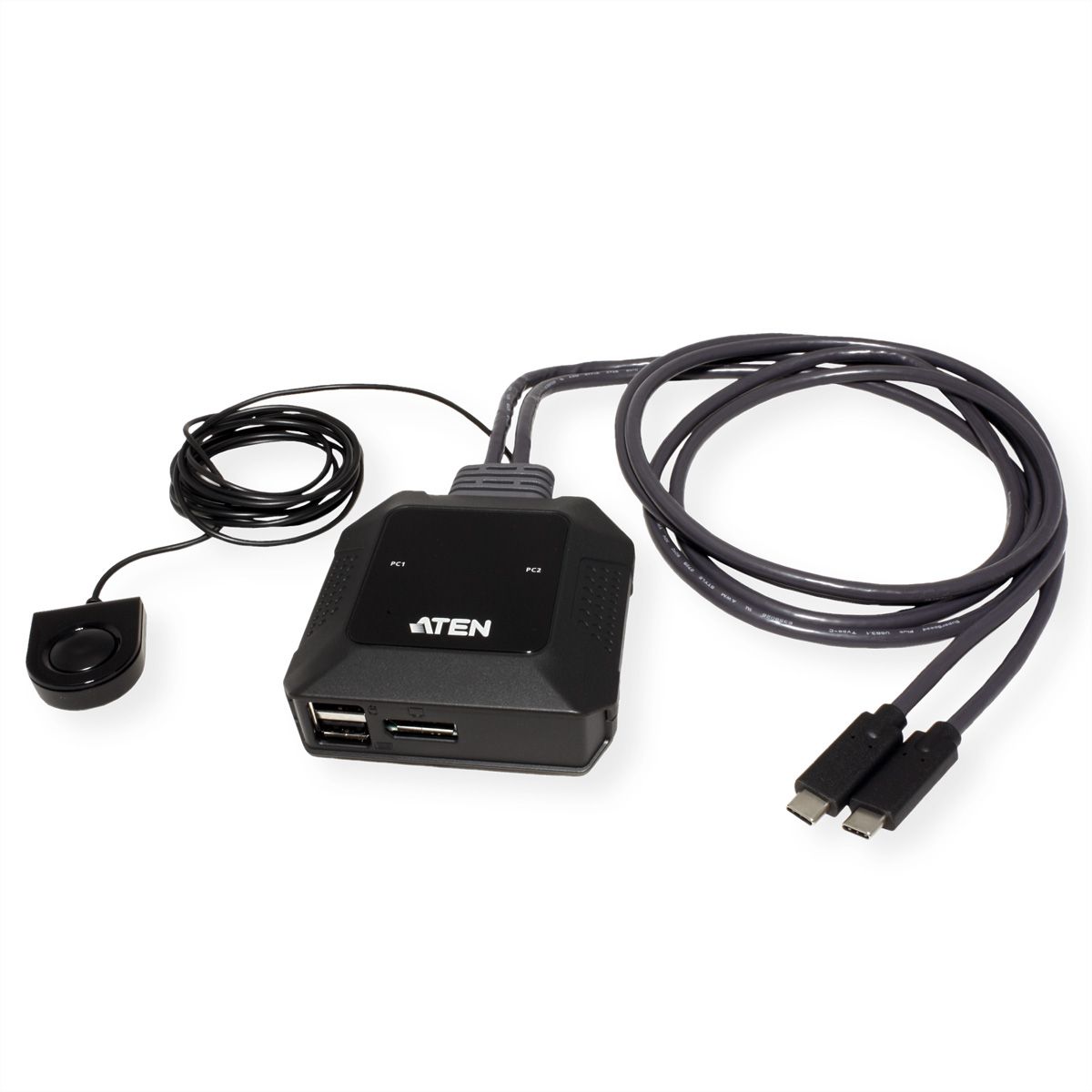 ATEN US3312 2-Poorts USB-C 4K DisplayPort KVM Switch