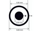 EXSYS EX-K1110 DC-kabel voor aansluitblok, zwart