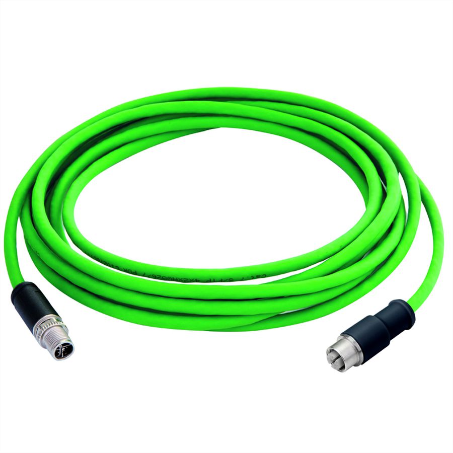 TELEGÄRTNER STX M12x1-M12x1 VL X-cod. Cat.6A, CP01CS02B-SFTP2607C7-1PUR-A0200, 10 m