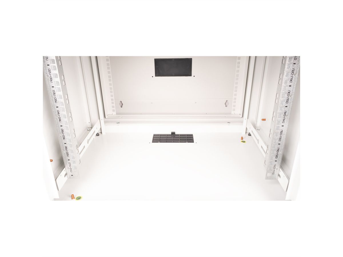 ROLINE 19-inch wandbehuizing Pro 7 U, 600x600 BxD tweedelig draaibaar grijs