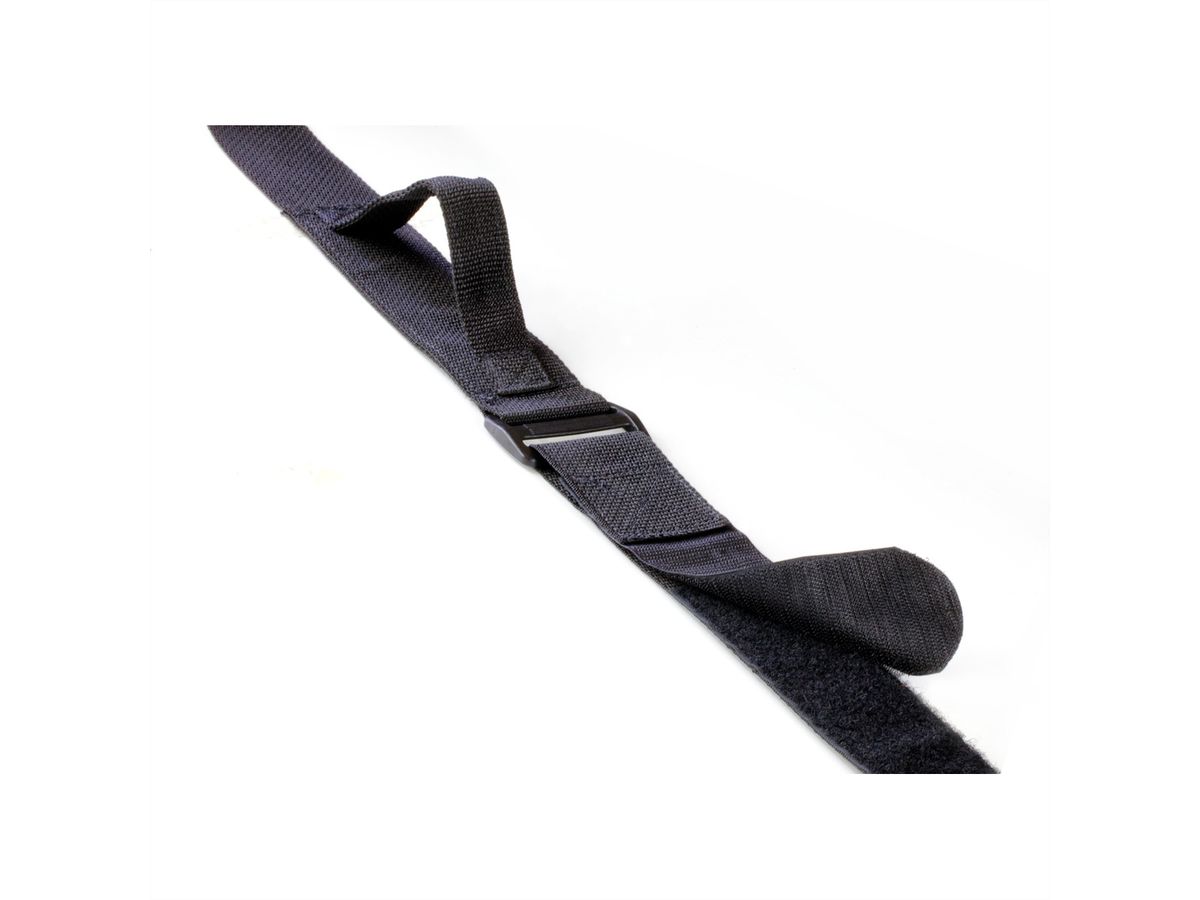 VELCRO® Verstelbare schouderriem met klittenband Carry , Haak & lus band 50mm x 1,8m x 1 Zwart