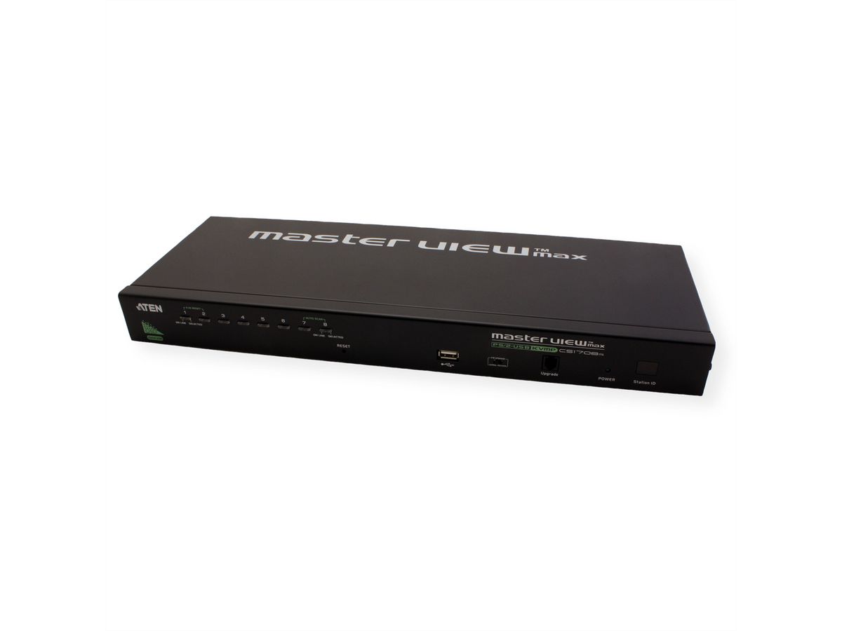 ATEN CS1708A KVM switch VGA, PS/2-USB, USB randapparatuurpoort, 8 poorts