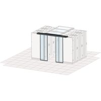 SCHROFF Aisle Containment Sliding Door, Manual, 1200W, RAL 7021