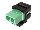 ROLINE Keystone glasvezeladapter LC/LC Duplex, Single mode, OS2, APC