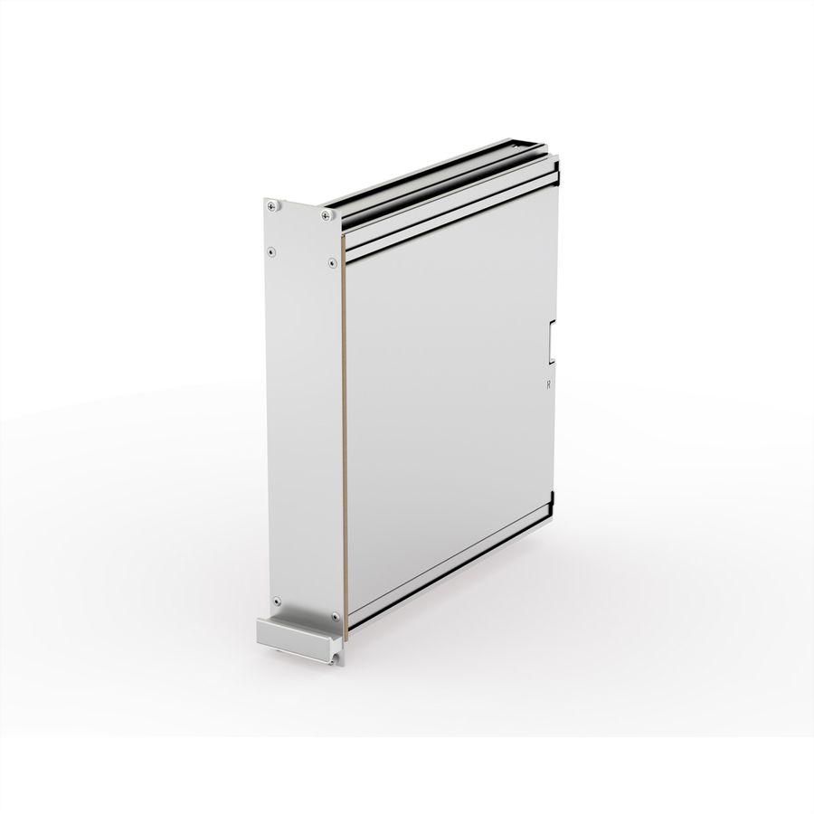 SCHROFF insteekmodule met frame PRO-set, afgeschermd, gladde afdekking, 1 connector, 6 HE, 10 HE, 227 mm