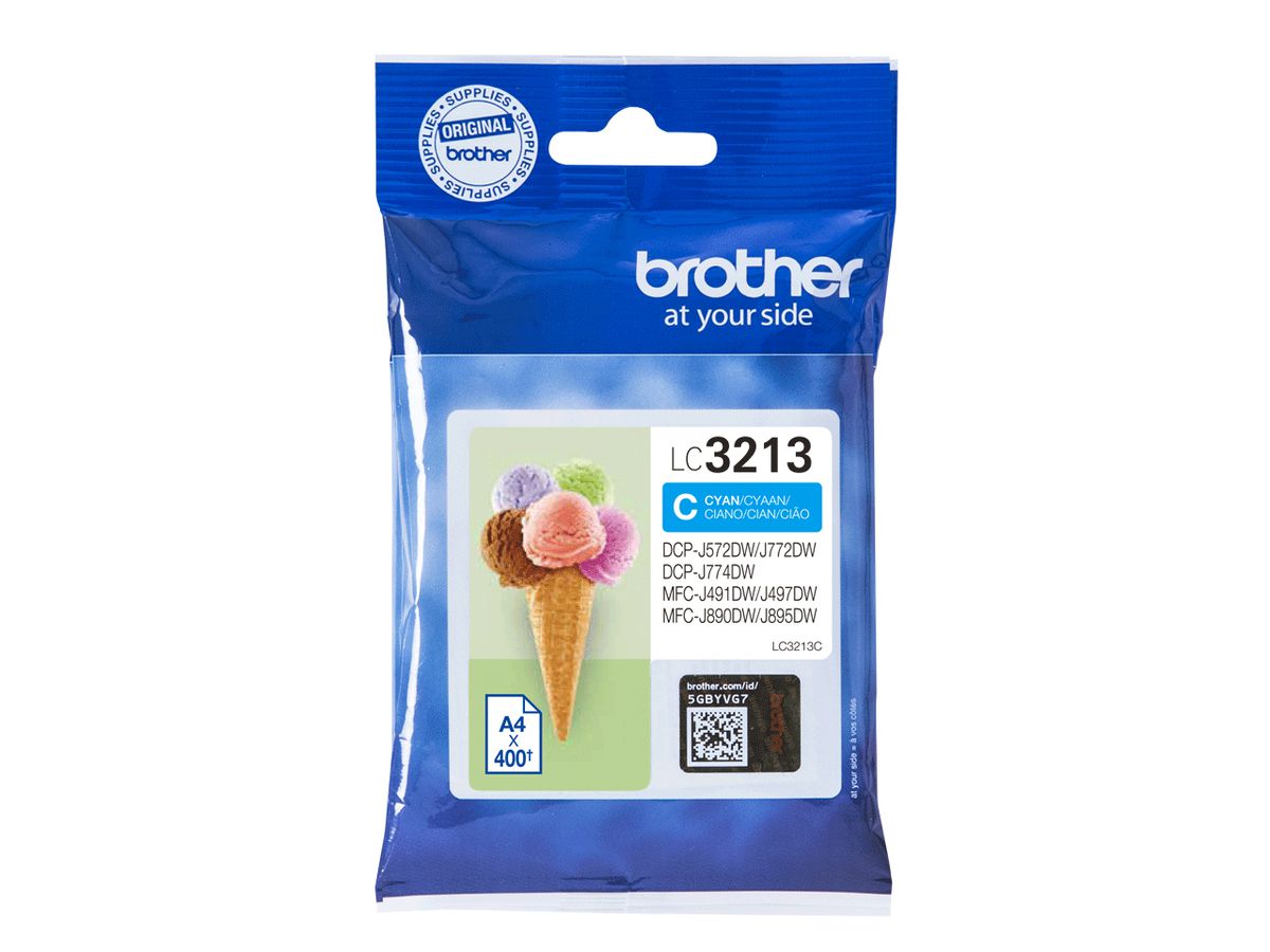 Brother LC3213C inktcartridge 1 stuk(s) Origineel Cyaan